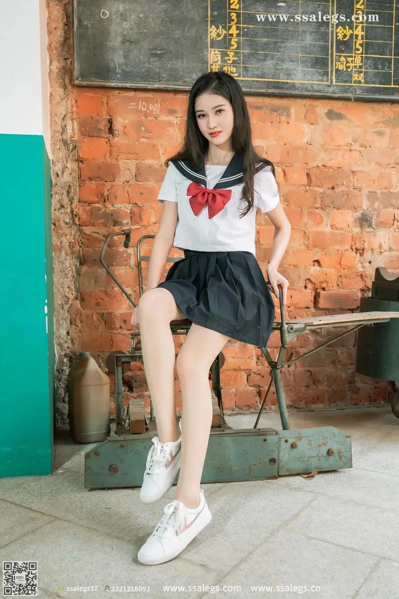 [SSA丝社]超清写真 NO.422 漫漫白色jk制服肉丝写真(下) [84P]插图7